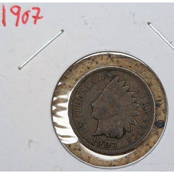 Indian Head Cent Lot – 1907 x2 & 1900 U.S. One Cent Coins - Picture 4 of 8